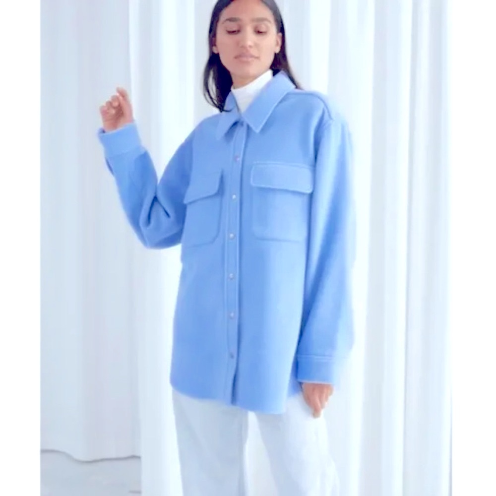 H&M Sky Blue Utility Jacket